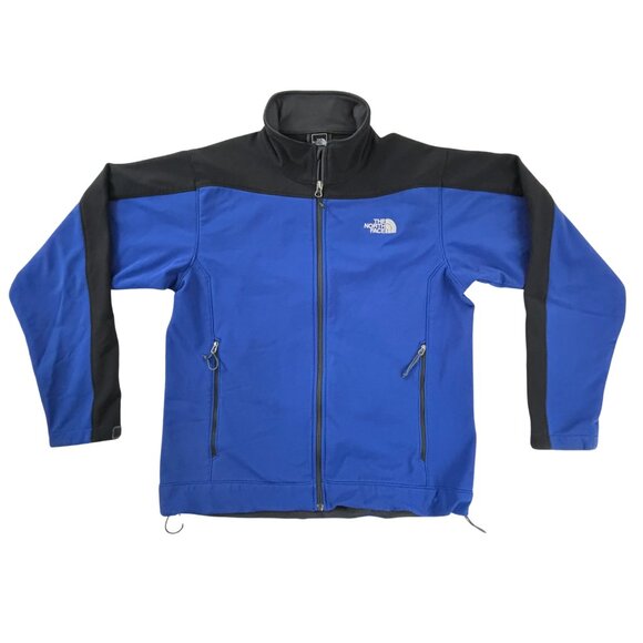 The North Face Men's Apex Bionic 2 Soft Shell Jacket in Blue/Black Size Medium - Picture 1 of 15